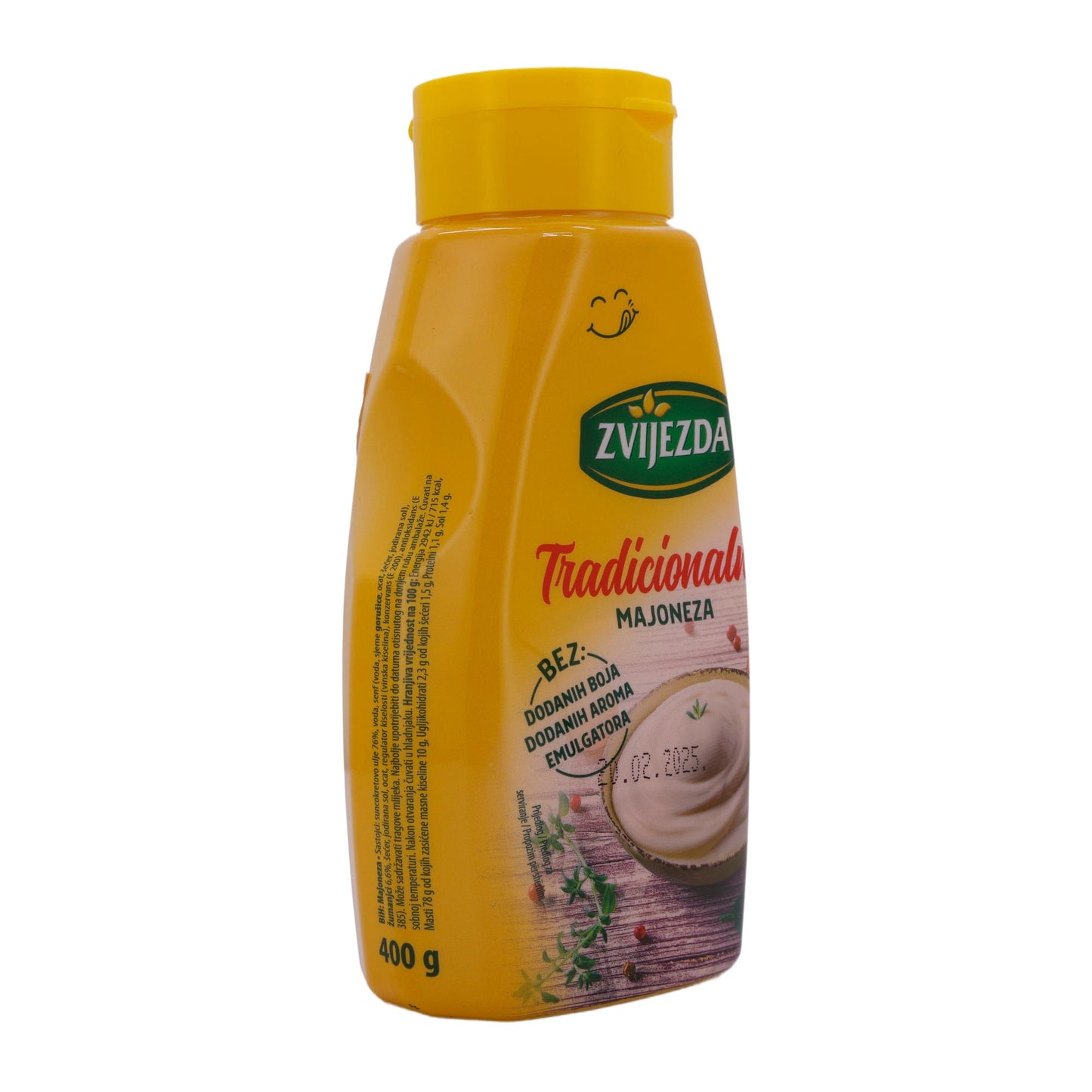 Mayonnaise Zvijezda | Traditionnelle | 76 % de matière grasse, crémeuse sans additifs | 400g