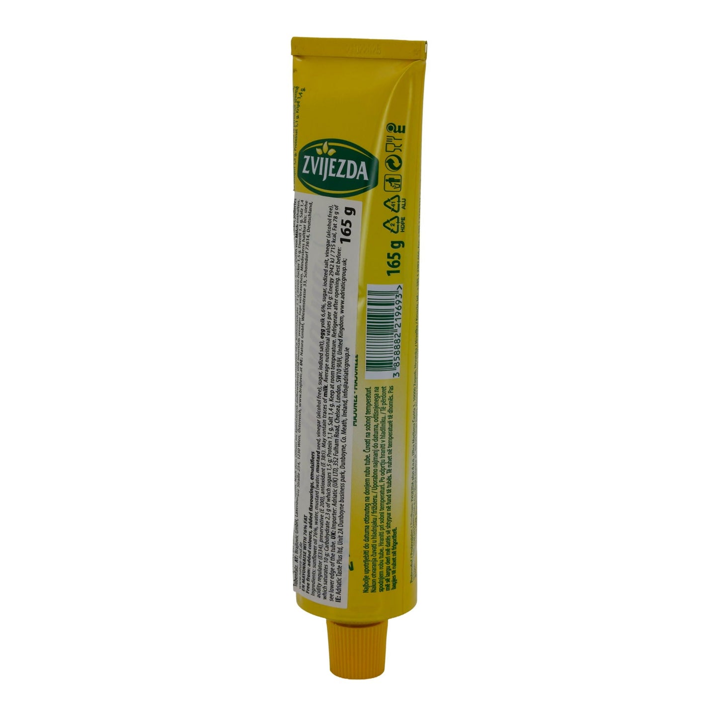 Mayonnaise Zwijezda | Traditionelle | Cremig, vielseitig verwendbar | 165g Tube ZVIEJEZDA