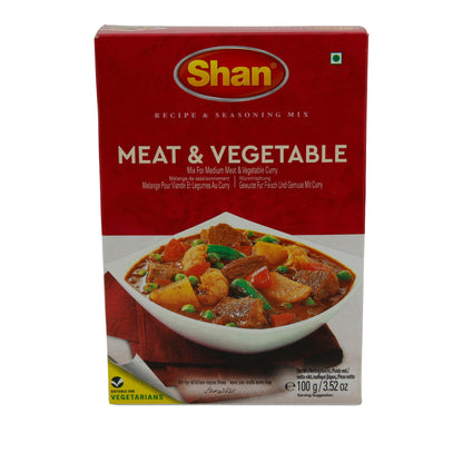 Meat & Vegetable Masala Shan | Würzmischung | Für Fleisch und Gemüse Curry | 100 g