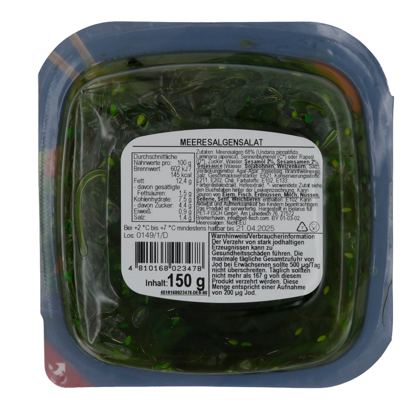 Meeresalgensalat Santa Bremor Chuka | Meeresalgensalat | Würzige asiatische Algenspezialität | 150 g