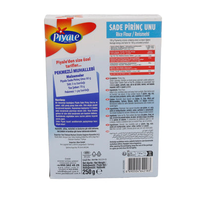 Mehl Piyale | Rijstmeel | Glutenvrije ingrediënt voor diverse toepassingen | 250 g