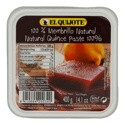 Membrillo Naturale | Gusto di Cotogna | In Forma di Pasta | 400 g