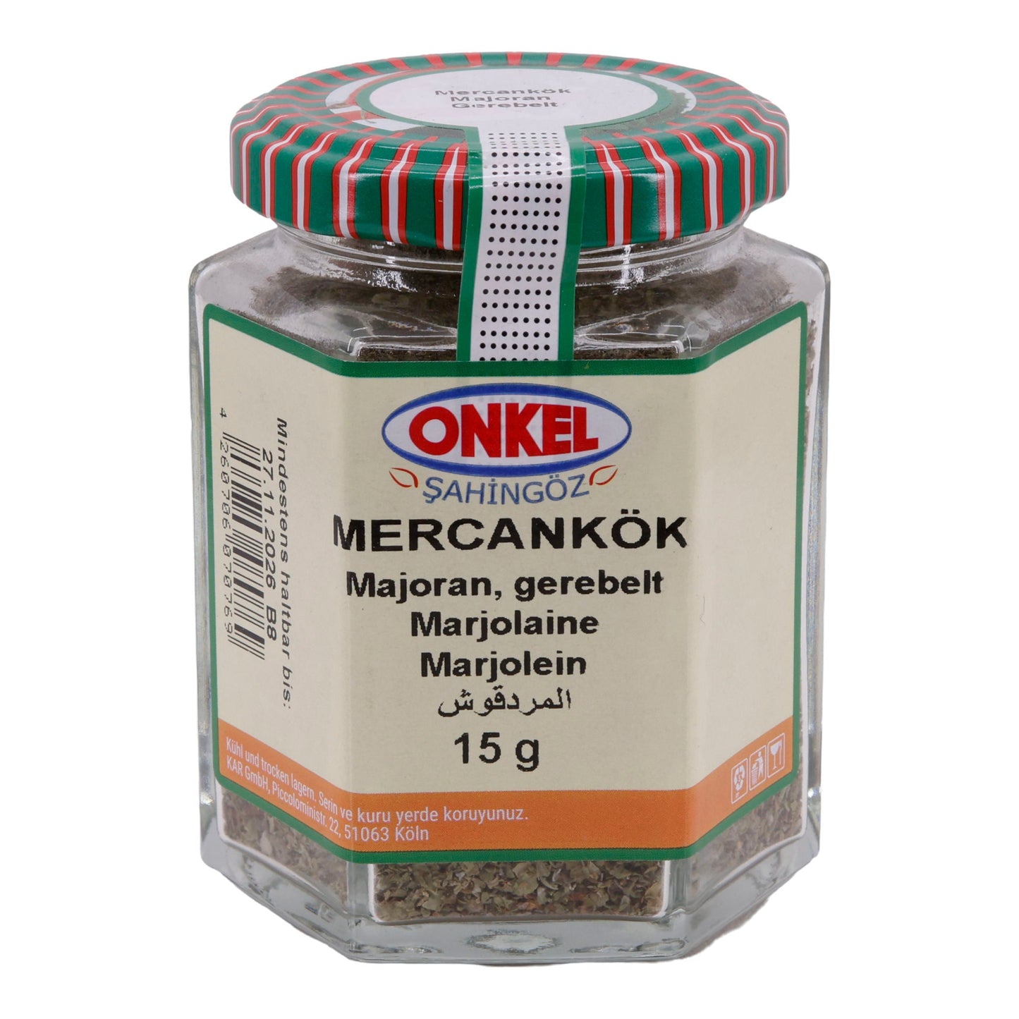 Mercankök Uncle Şahingöz | Marjoram | Sieved | 15 g