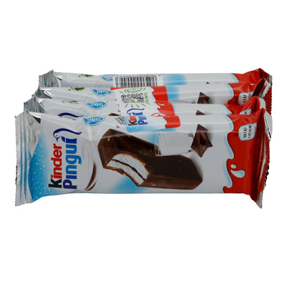 Milch-Snack Kinder Pingui | Milch-Snack | Mit Schokolade und Kakaokern | 4×30 g (120 g)