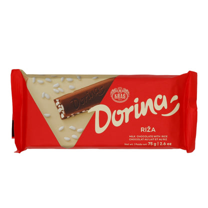 Cioccolato al latte Kraš Dorina | Dolce | Con riso soffiato | 75 g