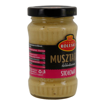 Milde Tafelsenf Roleski Musztarda Stołowa | Senf | mild | 175 g Glas (180 ml)