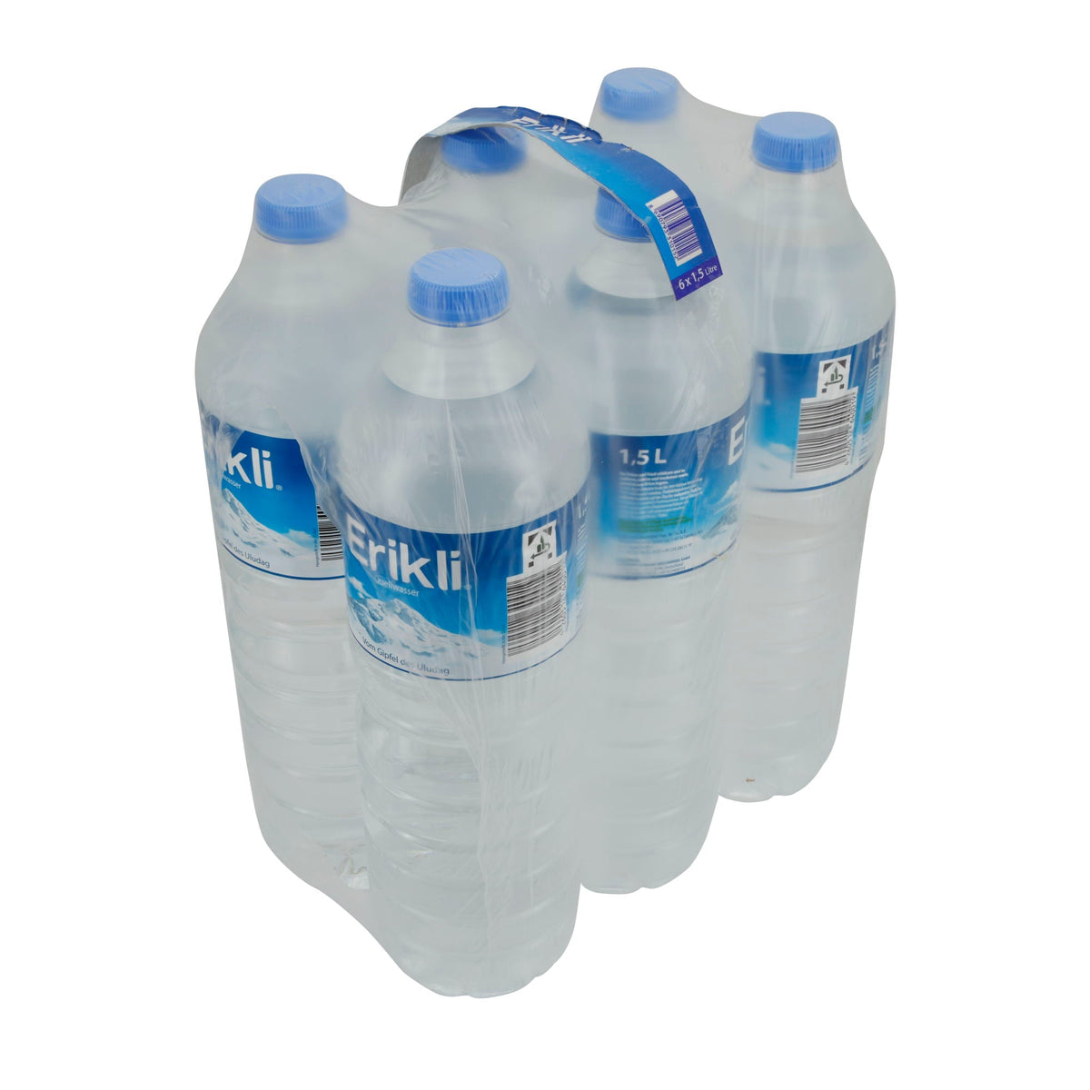 Mineralwasser Erikli | Quellwasser | Natürlich, aus Uludağ Gipfeln | 6 x 1,5 L ERIKLI