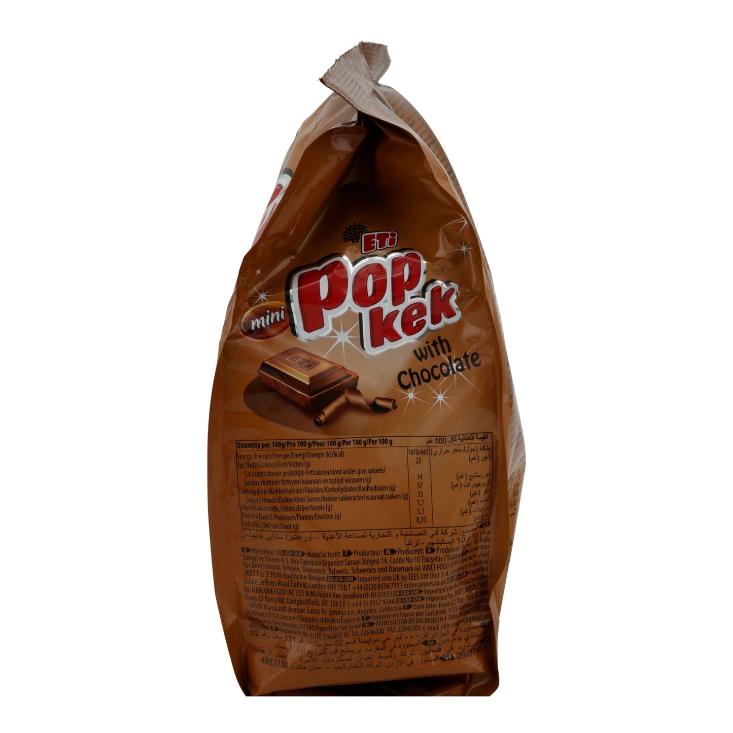 Mini-Kuchen Eti Mini Popkek | Biscotti | con copertura di cioccolato | 144 g