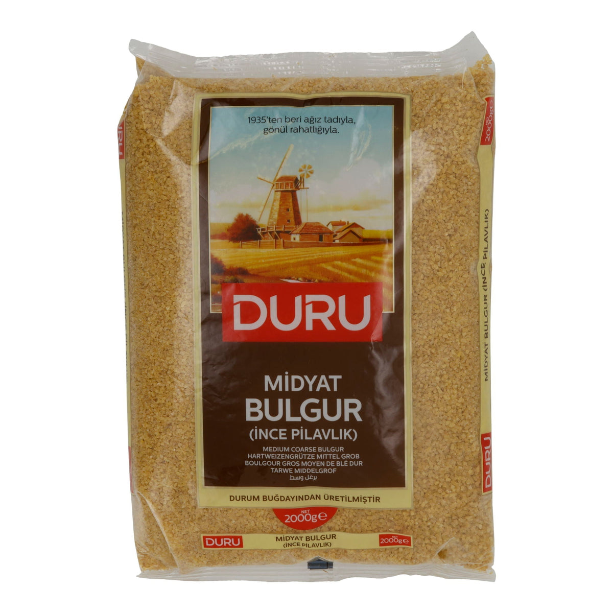 Mittelgrober Bulgur Duru Midyat Bulgur | Getreide | İnce Pilavlık | 2000 g