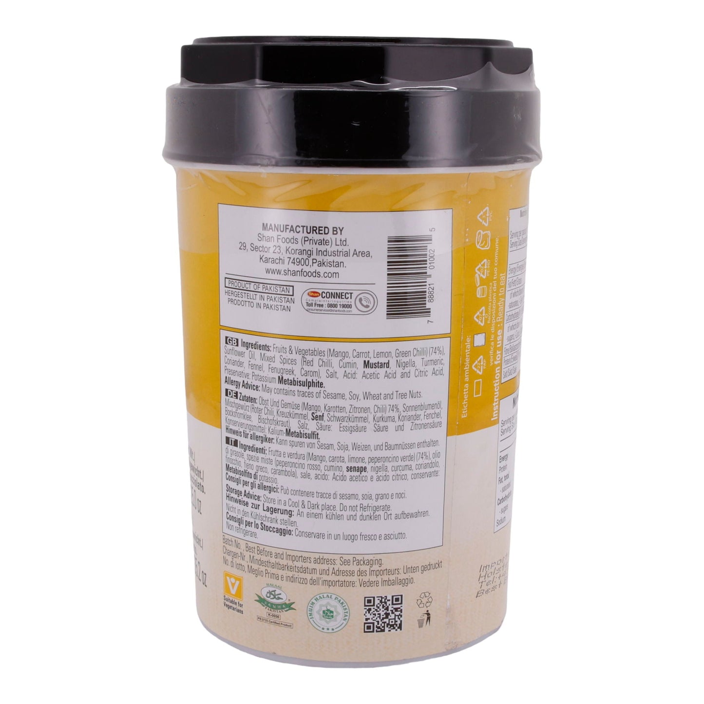 Mixed Pickle Shan | Würzige Mischung | Aus Mango, Karotte, Zitrone und Chili | 1Kg - Taste Your World