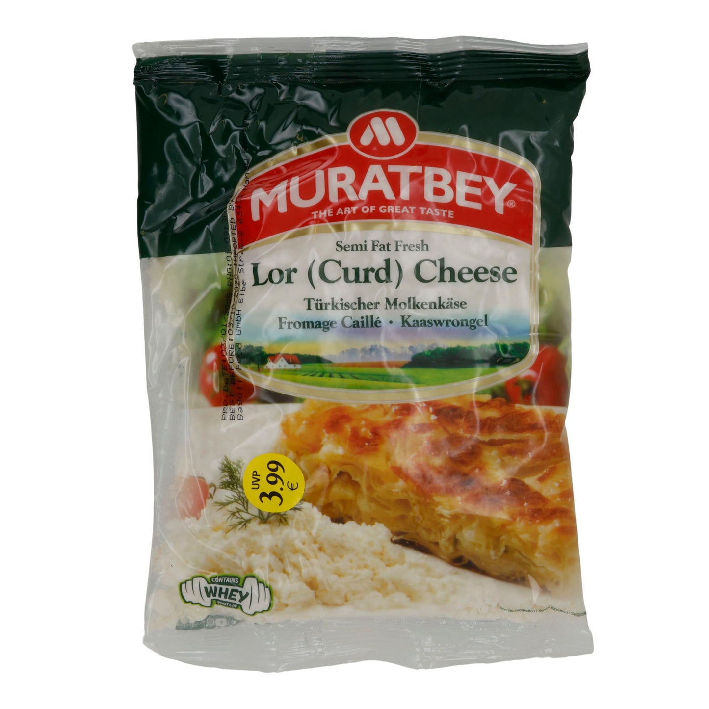 Molkenkäse Muratbey Lor (Curd) Cheese | Türkischer Molkenkäse | Herzhaft & süß | 500 g