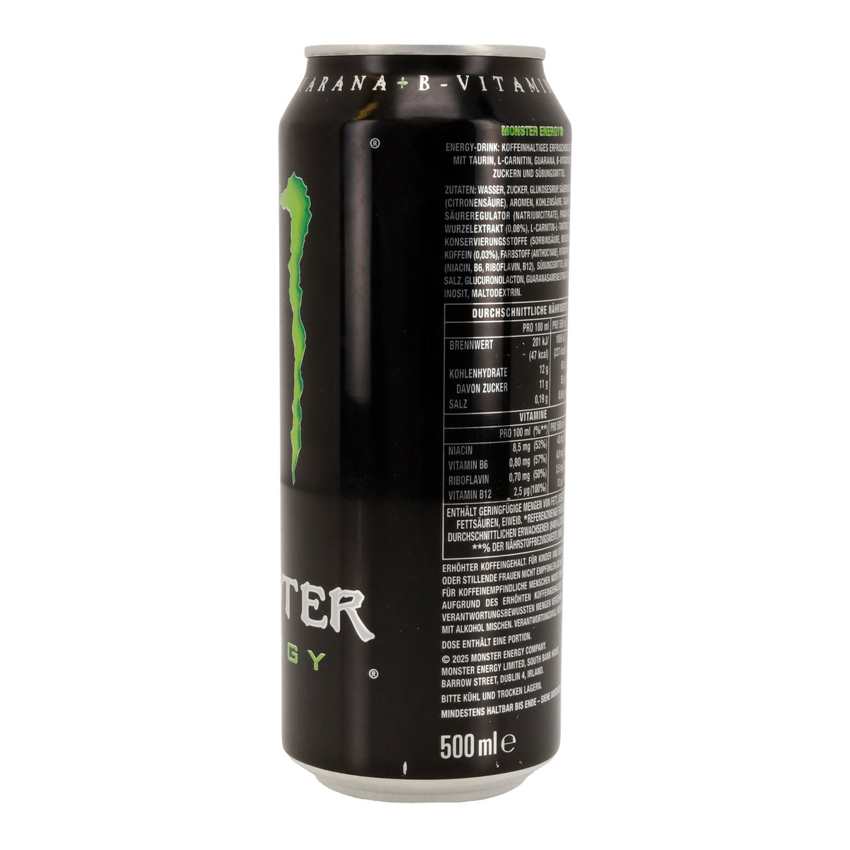 Monster Energy Drink | Taurin, L-Carnitin, Guarana | 500 ml Monster