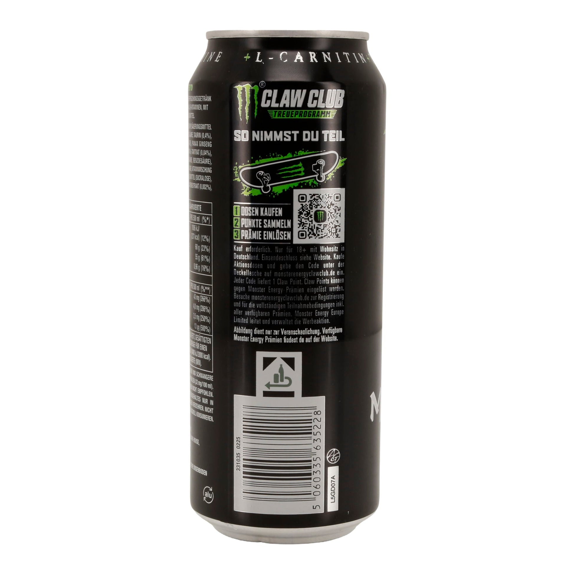 Monster Energy Drink | Taurin, L - Carnitin, Guarana | 500 ml - Taste Your World