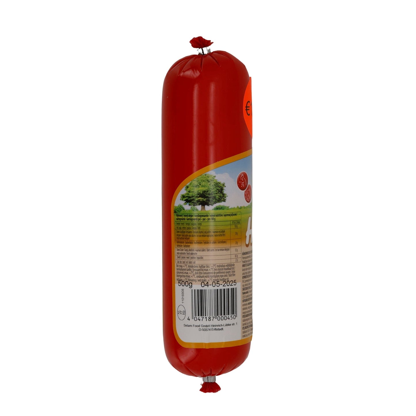 Mortadella Selam | Hindi Mortadella | Halal Puten-Mortadella, vielseitig | 500 g SELAM