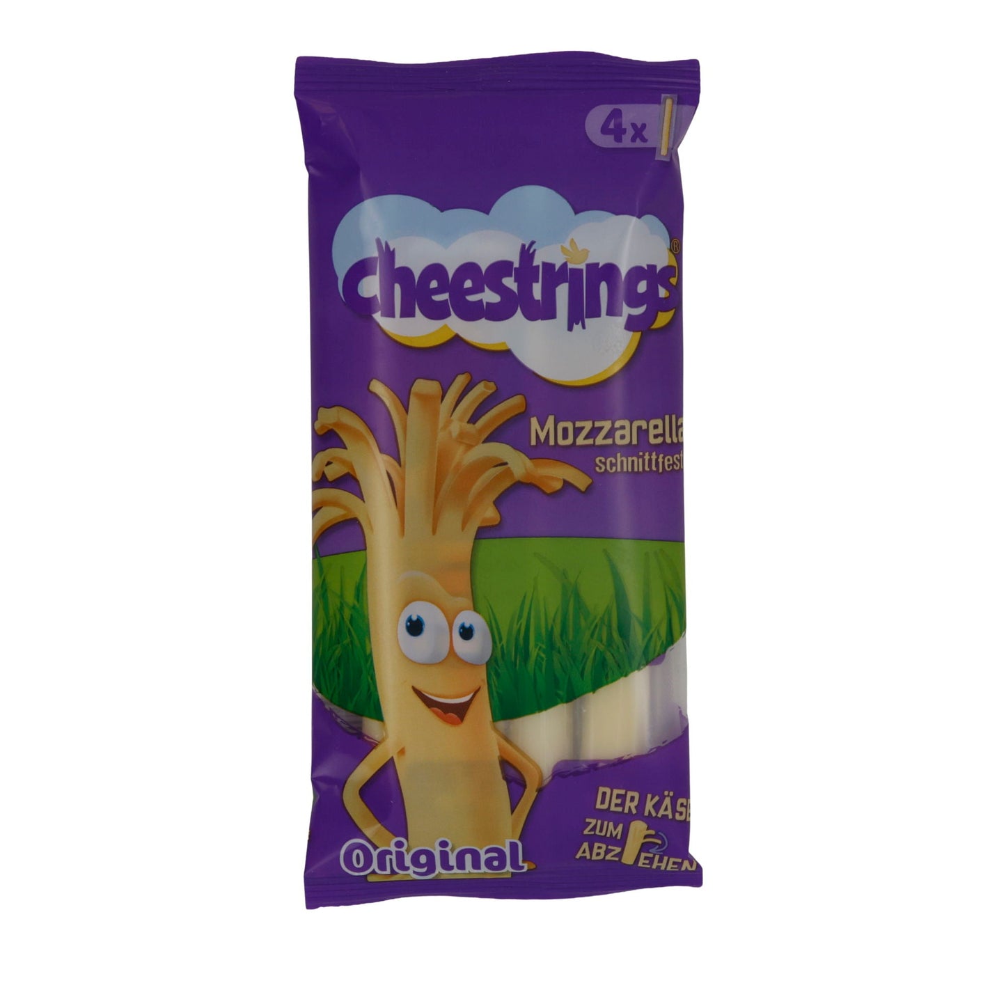 Mozzarella Cheestrings Original | Käse | Spielerischer Käsegenuss | 80 g (4 x 20 g)