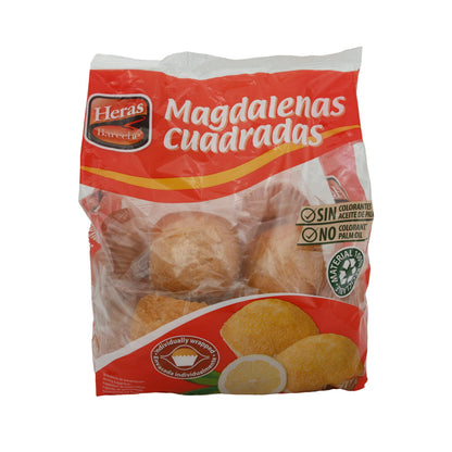 Muffins Heras | Magdalenas Carrées | Classiques, sans huile de palme | 350 g