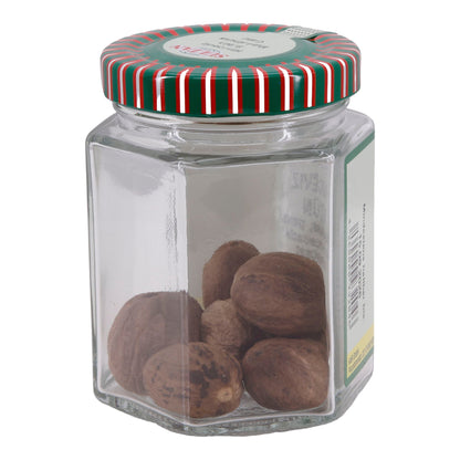 Muskatnuss Sultan | Ganze Muskatnuss | 8 Stück im Glas