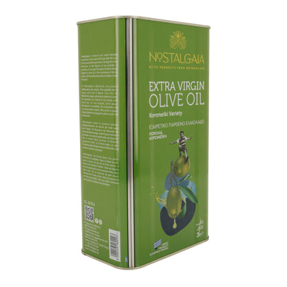 Sızma Zeytinyağı | Nostalgia | Koroneiki Çeşidi | 3 Litre – Soğuk Sıkım, Yunan Ürünü