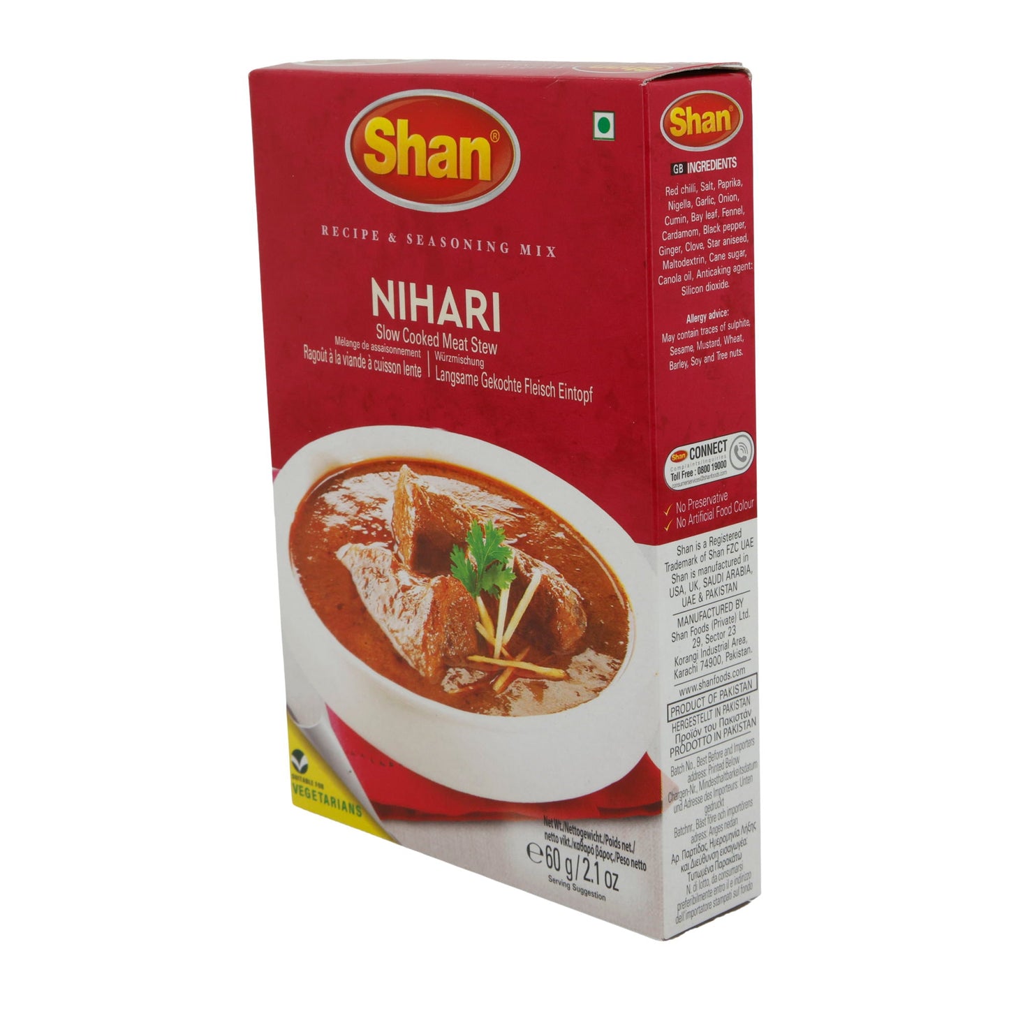 Nihari Shan | Miscela di spezie | Per stufato di carne cotto lentamente | 60 g