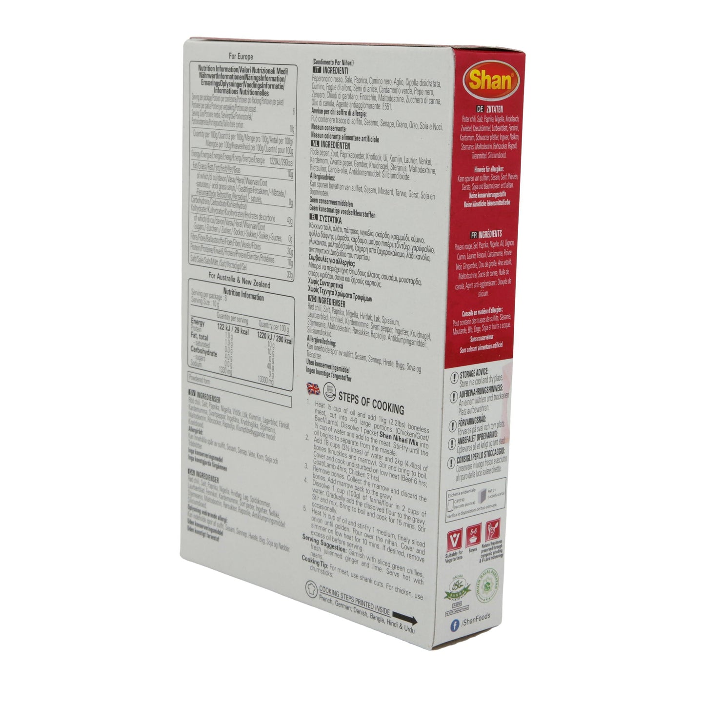 Nihari Shan | Miscela di spezie | Per stufato di carne cotto lentamente | 60 g