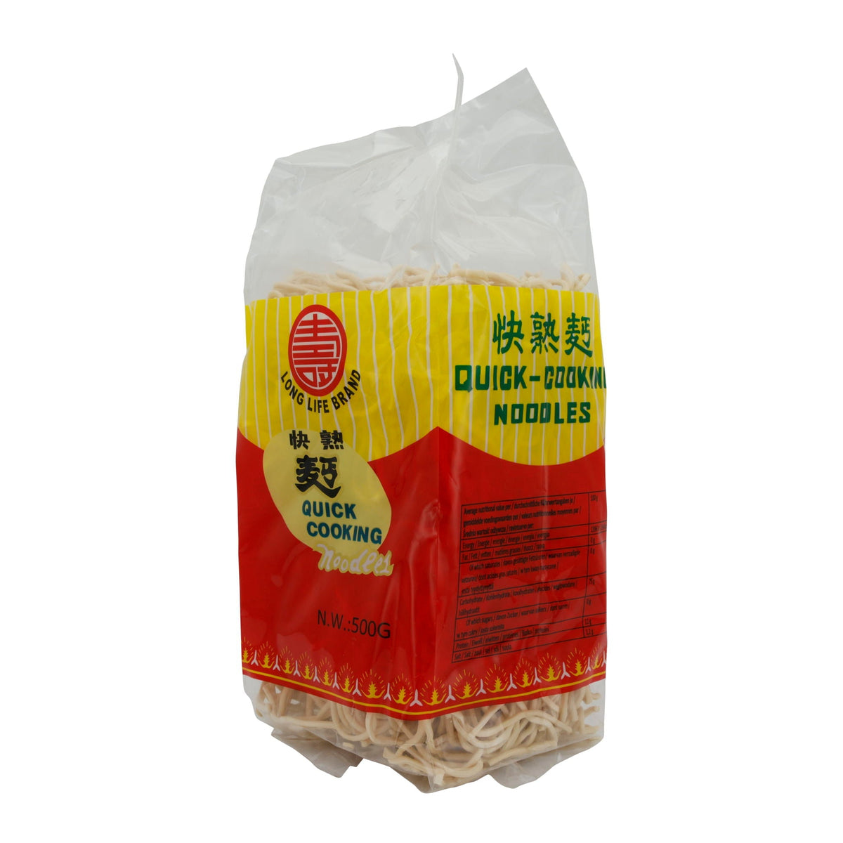 Nudeln Long Life Brand | Quick-Cooking | Traditionelle asiatische Eiernudeln | 500 g LONGLIFE