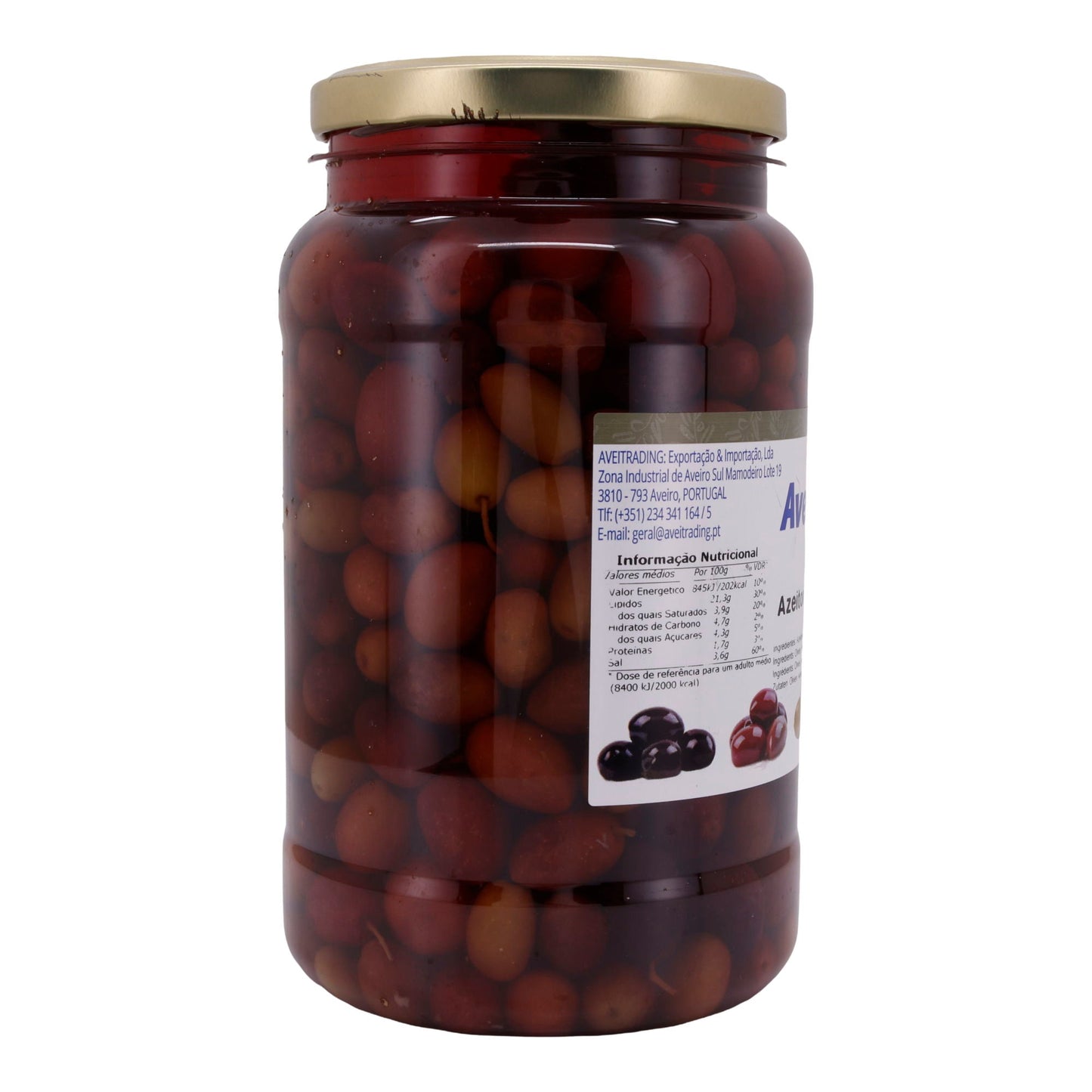 Black Olive Bical – Black Olives in Brine from Avei – 1400g