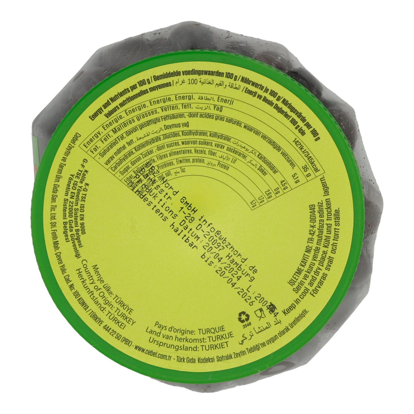 Oliven Cebel | Olive | Schwarz Big | 700g