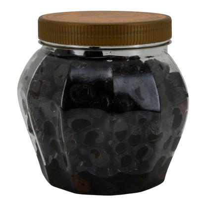 Oliven Cebel | Zwarte olijven met pit | Natuurlijk, mediterraan | 1000 g glas