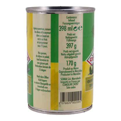 Oliven Crespo | Groene olijven zonder pit | Ideaal voor mediterrane gerechten | 397 g blik