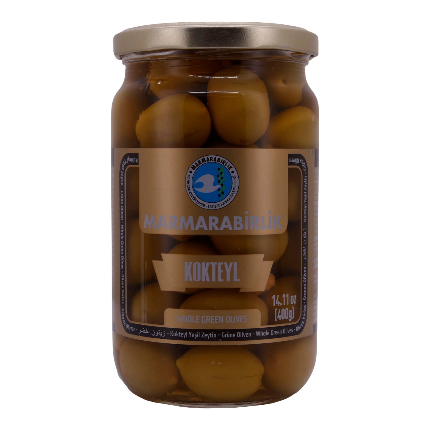 Olive Marmarabirlik | Intere Verdi | Olive da Cocktail, pastorizzate | 700g