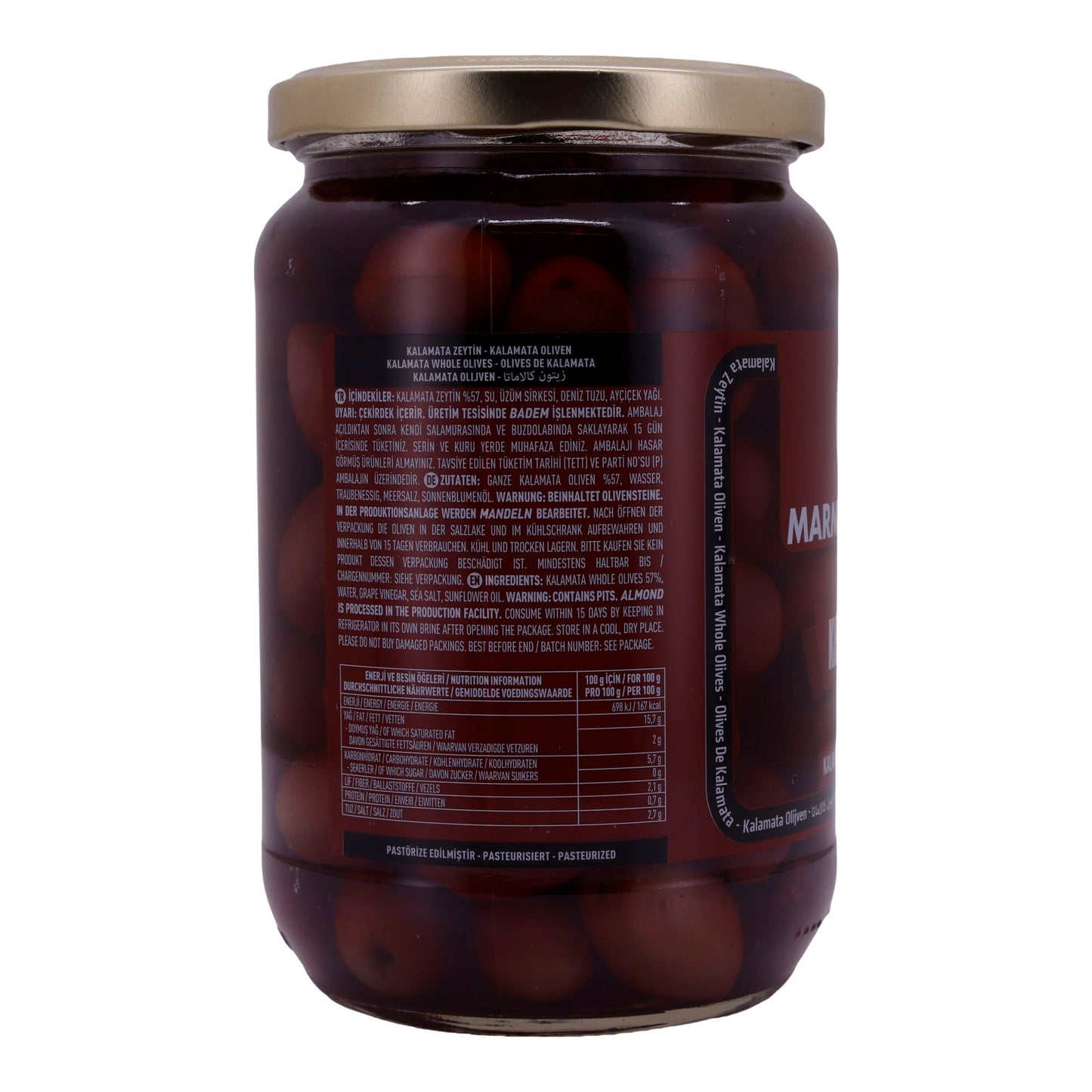 Olive Marmarabirlik | Kalamata | Olive intere in salamoia | 700g