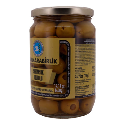 Oliven Marmarabirlik | Mit Knoblauch | Sarımsak Dolgulu | 700g