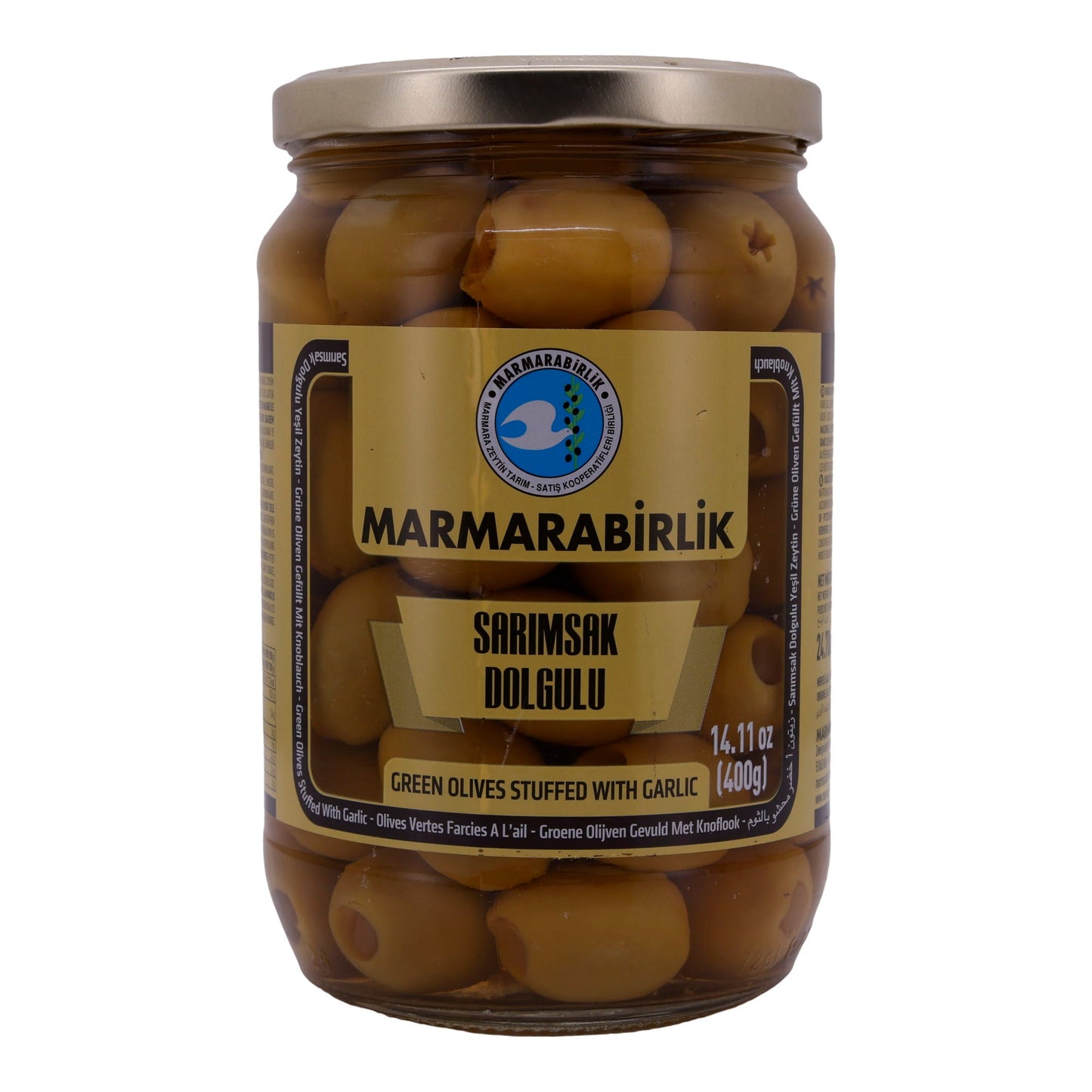Oliven Marmarabirlik | Mit Knoblauch | Sarımsak Dolgulu | 700g