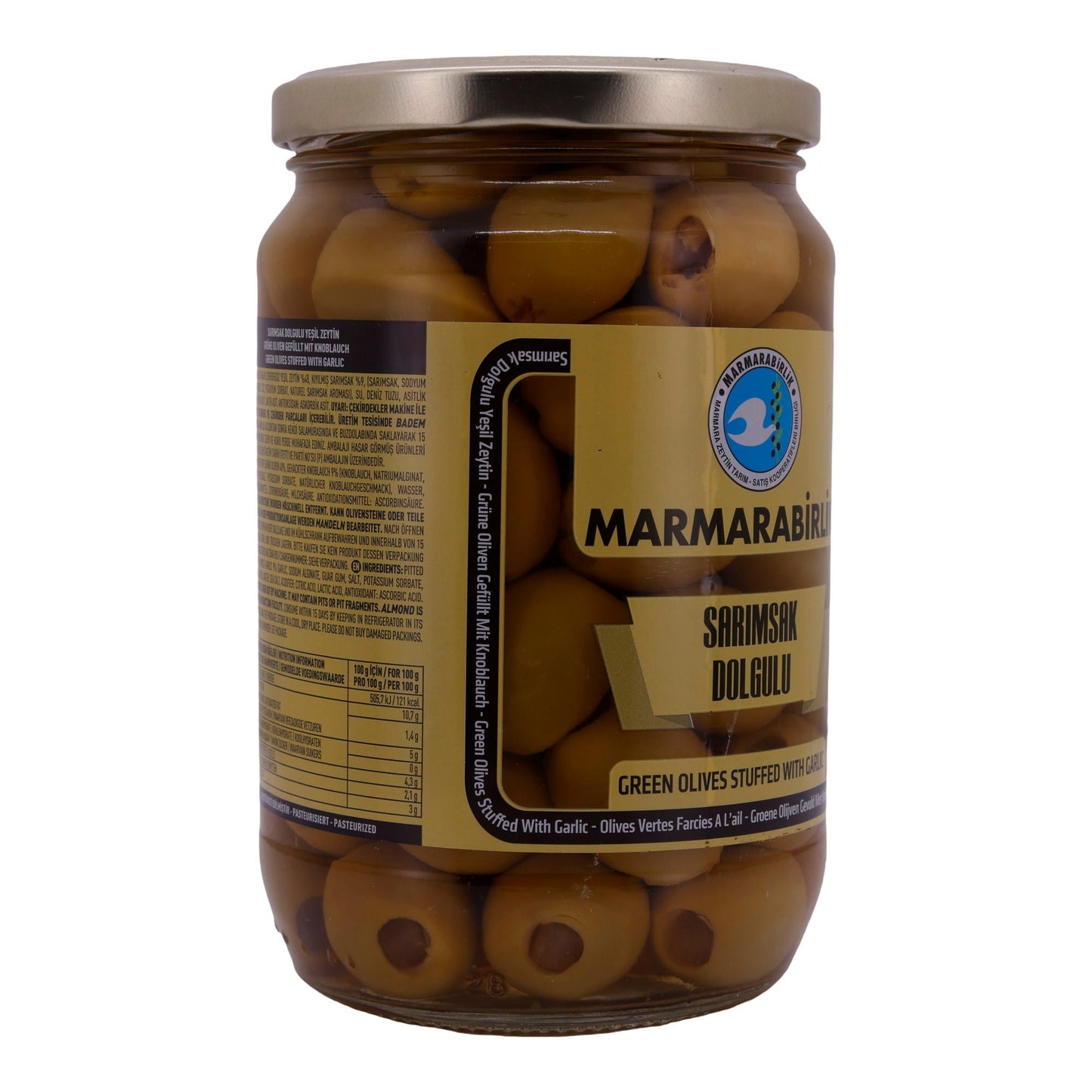 Oliven Marmarabirlik | Mit Knoblauch | Sarımsak Dolgulu | 700g