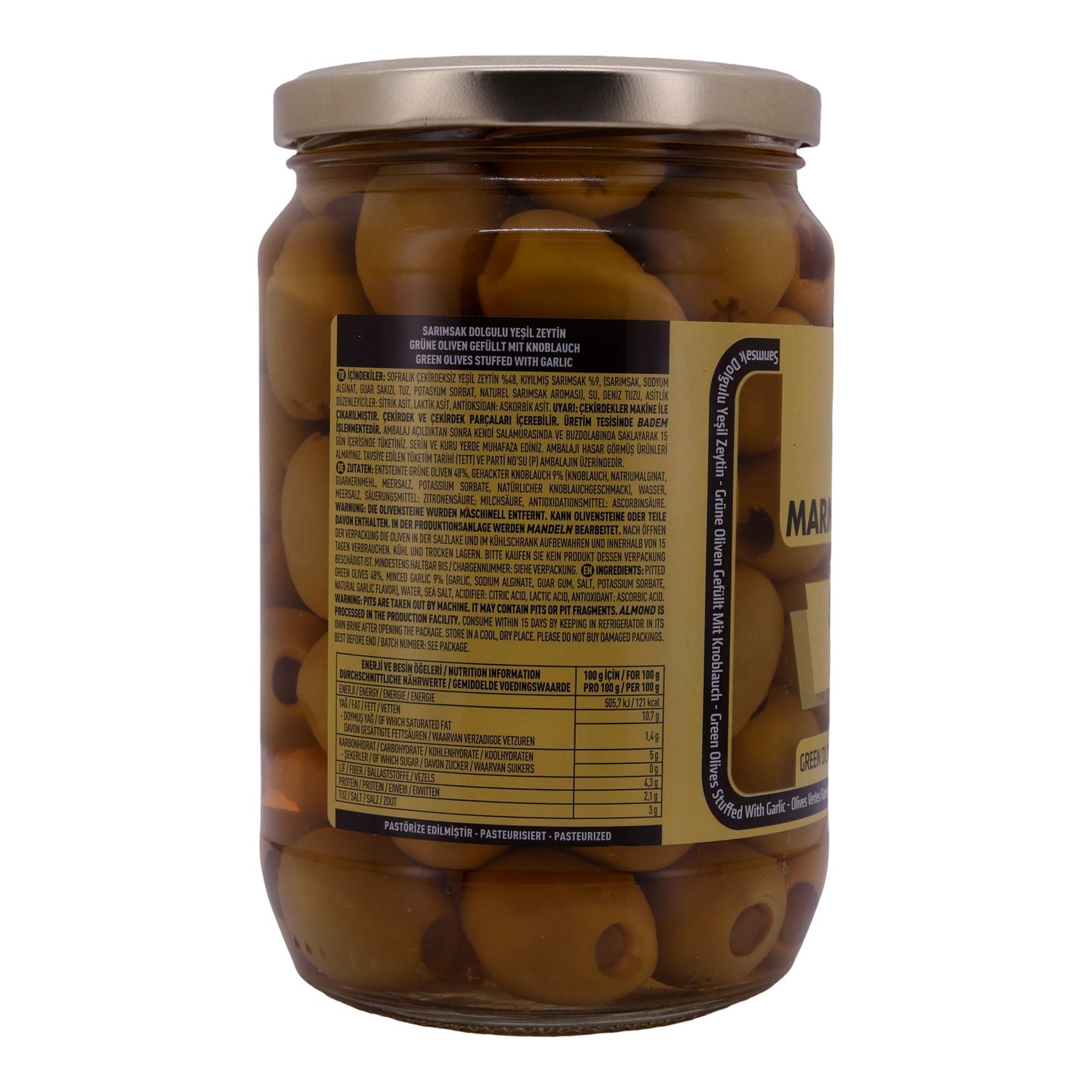 Oliven Marmarabirlik | Mit Knoblauch | Sarımsak Dolgulu | 700g