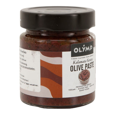 Olivenpaste Kalamata Olymp | Vegan, Glutenfrei, Non-GMO | 180 g Glas