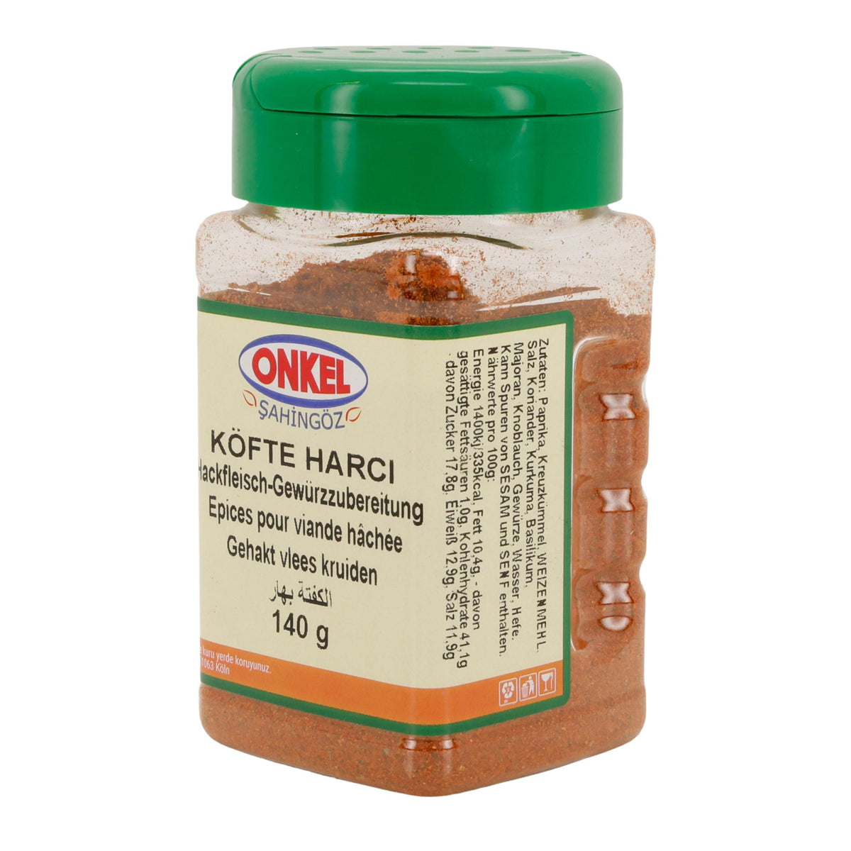 ONKEL Şahingöz | Köfte Harcı – Hackfleisch-Gewürzzubereitung | herzhaft & würzig | 140 g SULTAN