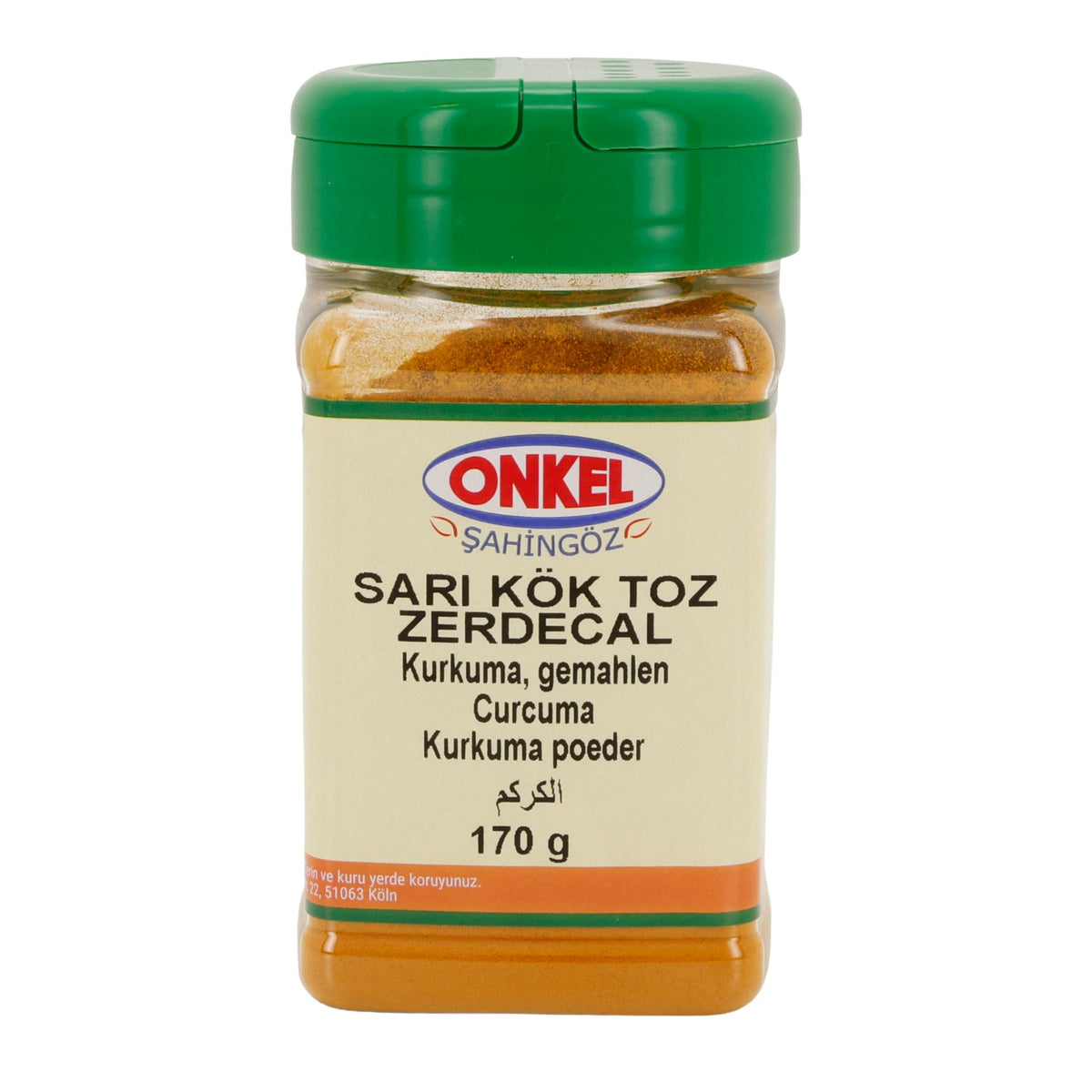 ONKEL Şahingöz | Kurkuma, gemahlen | intensiv gelb & aromatisch | 170 g