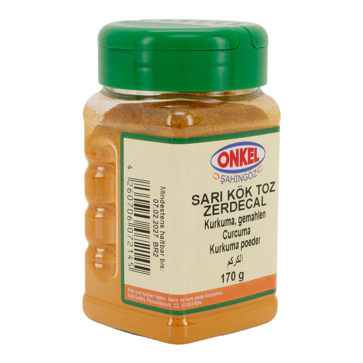 ONKEL Şahingöz | Kurkuma, gemahlen | intensiv gelb & aromatisch | 170 g