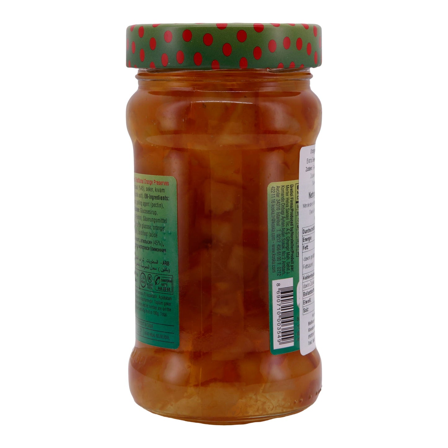 Oranjebekonfituur Koska | Marmelade | Fruitig, Sinaasappelschillen | 380 g