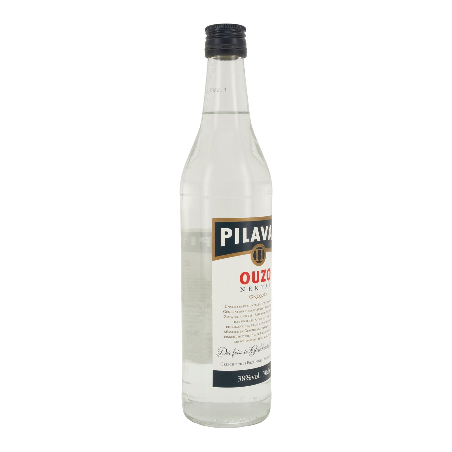 Ouzo Pilavas Nektar | Griechischer Anislikör | 38 % vol. | 700 ml