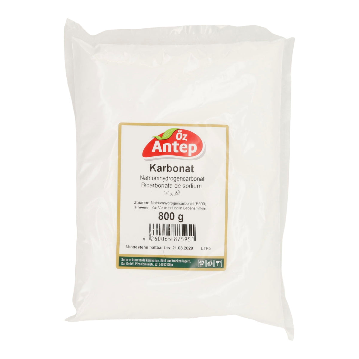 Öz Antep | Karbonat | Natriumhydrogencarbonat (E500) | 800 g