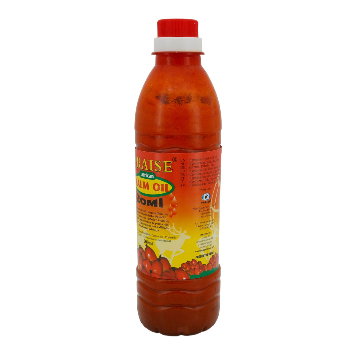 Palmöl Praise African | Palm Oil Zomi | Unraffiniert | 500 ml