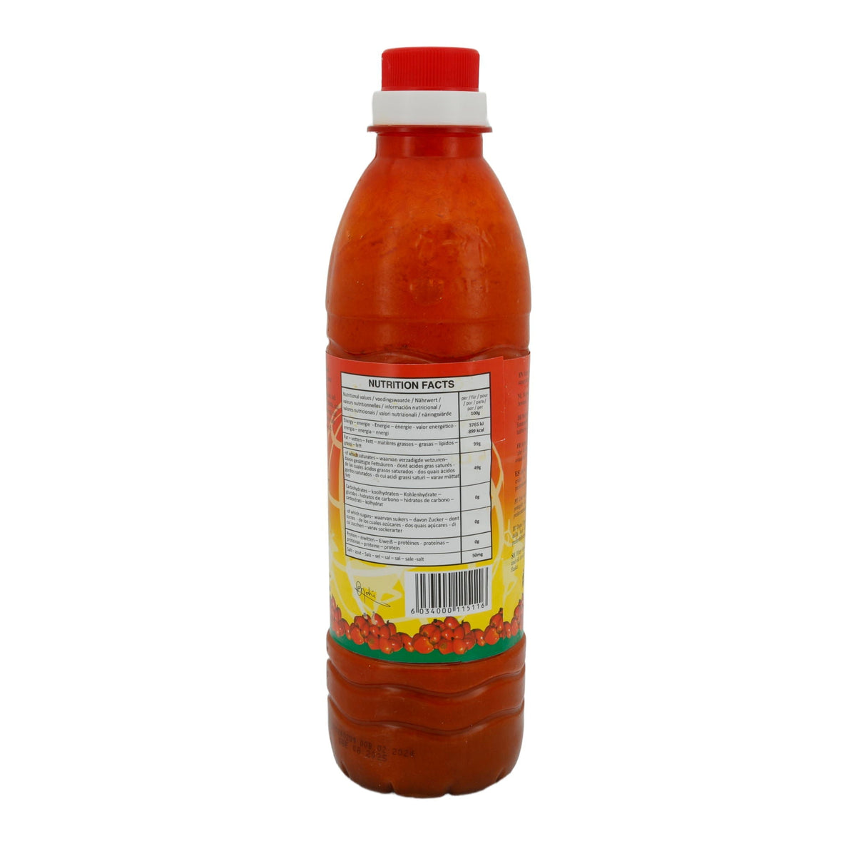 Palmöl Praise African | Palm Oil Zomi | Unraffiniert | 500 ml