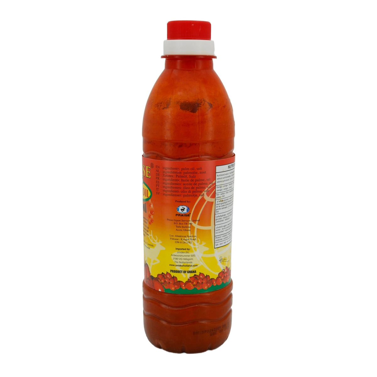 Palmöl Praise African | Palm Oil Zomi | Unraffiniert | 500 ml