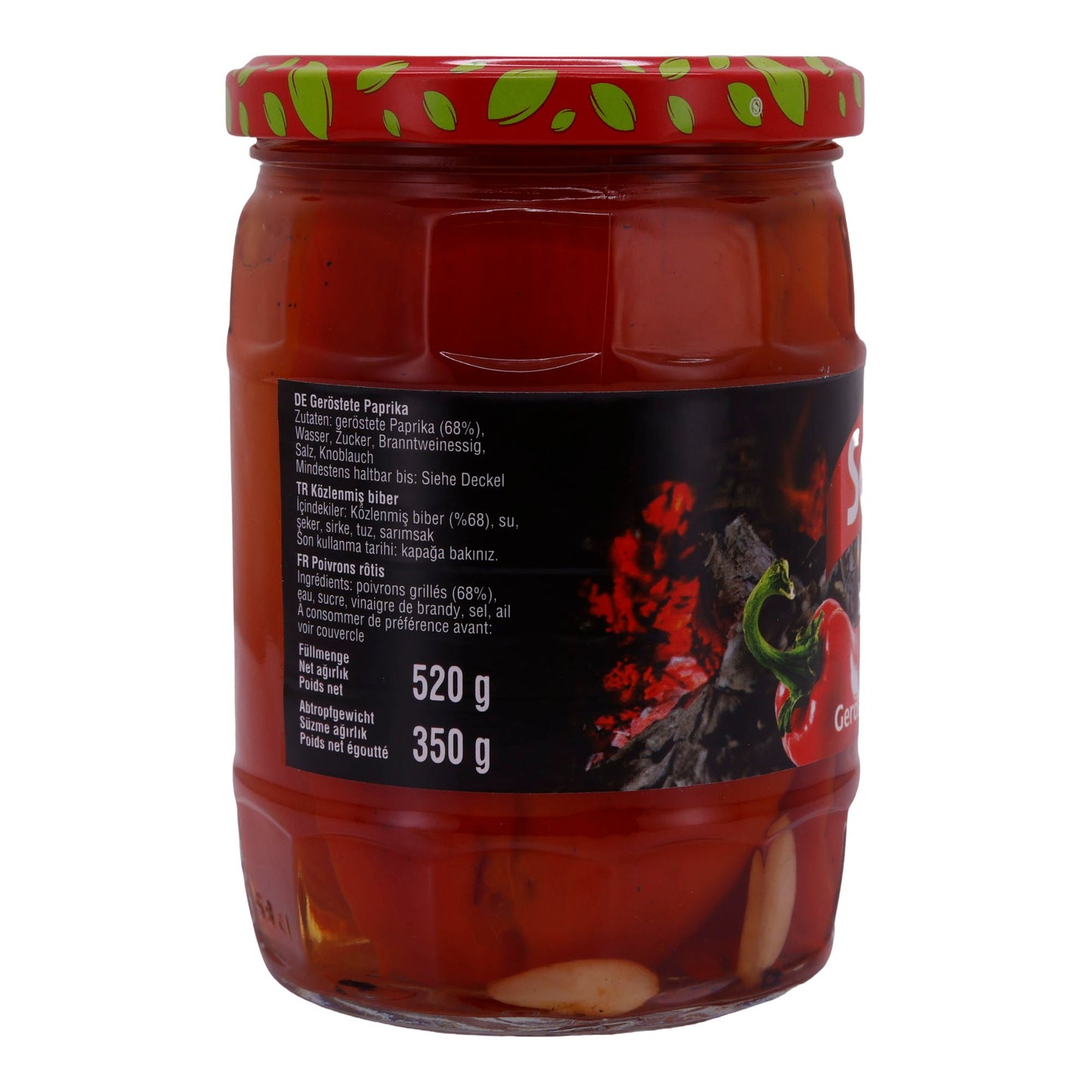 Paprika Selin | Torréfié (Közlenmiş Biber) | Pour salades et dips | Pot de 520g