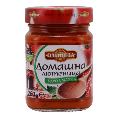 Paprikapasta Olinesa | Hausmacher Lutenitsa | Grof gemalen | 260 g Glas