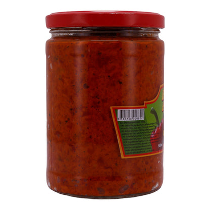 Paprikasoße Basš Ajvar | Stark | Pikant, aus gegrilltem Gemüse | 580 ml
