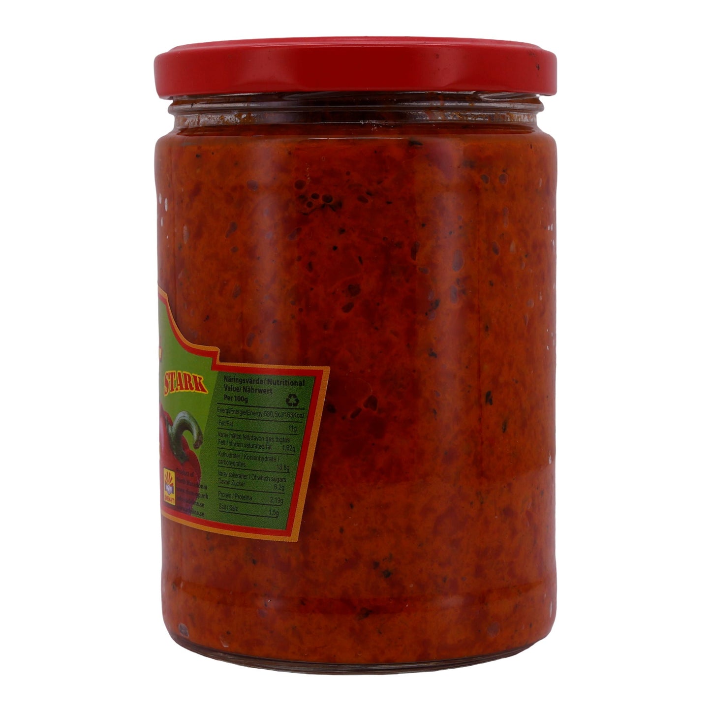 Paprikasoße Basš Ajvar | Stark | Pikant, aus gegrilltem Gemüse | 580 ml