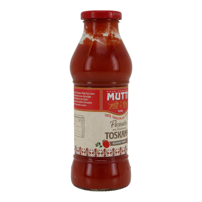 Passata di pomodori Mutti | Passata | dalla Toscana | bottiglia di vetro da 400 g